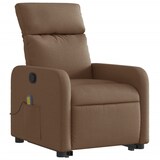 thumbnail of vidaXL Massagesessel mit Aufstehhilfe Braun Stoff