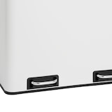 thumbnail of TM2X30 Treteimer 60 Liter Abfalleimer Mülleimer Design Mülltrennung Papierkorb Küchen-Ordnung Trennsystem Weiß