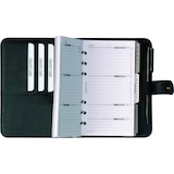 thumbnail of bind Systemplaner A7 FINEtouch-Lederimitat Druckknopf Einlagen Terminplaner Kalender schwarz 17501