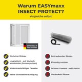 thumbnail of EASYmaxx Moskitonetz mit Pollenschutz mit Magnetbefestigung fürs Fenster - 150 x 130 cm - grau - 4er-Set