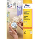thumbnail of AVERY Zweckform Etiketten, wiederablösbar, Durchm.: 60 mm