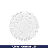 thumbnail of Dessous de verre en papier - Blanc - 7,5cm - x250 - DUNI