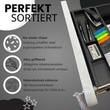 thumbnail of Bisley EasyRoll Rollcontainer mit Hängeregister, Container mit 2 Schubladen abschließbar aus Metall in schwarz, Büro Rollwagen für Hängemappen als