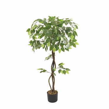 Bonerva | Ficus Deco 120 cm Altura | Planta artificial para decorar interiores: hogares, negocios y hoteles | Sin mantenimiento