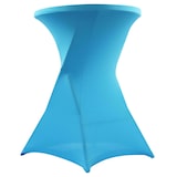thumbnail of Table haute pliante et housse bleue