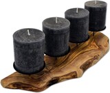 thumbnail of 4er Kerzenhalter rustikal aus Olivenholz