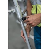 thumbnail of PROREGAL Plattformleiter FlexxStep | 5 Sprossen | mit Teleskopaufsatz plus 3 Sprossen & beidseitigem Handlauf | Aluminium | Rutschsichere Leiterschuhe