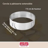 thumbnail of Set van 2 verstelbare Zenker Smart Pastry-bakringen