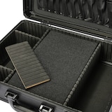 thumbnail of HMF 15701-02 Werkzeugkoffer leer, Werkzeugkasten groß mit Rasterschaumstoff, 46 x 33 x 15 cm