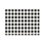 thumbnail of Packung mit 500 einzelnen Tischdecken aus dekoriertem Papier Vichy Schwarz 28x40,5 Offsetdruck 80gr