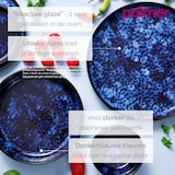 thumbnail of Palmer Bord Bama Blue 21 cm Blauw Stoneware 2 stuks
