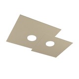 thumbnail of Toplight Plafoniera da soffitto quadrata 2 luci Plate con attacco GX53, struttura colore sabbia, design moderno 50x35x3cm