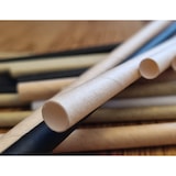 thumbnail of Nachhalmtig strohhalme Papier schwarz 8mm x 145mm  250 Stück MADE IN GERMANY