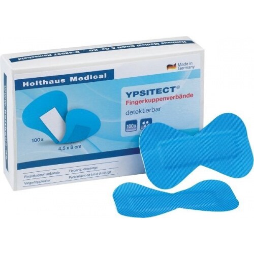 Holthaus YPSITECT® Fingerkuppenverband, wasserabweisend, detektierbar : 50 Stück