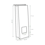 thumbnail of MONOUSO - Papiertüten mit Fenster und Innenfolie 9+6x26cm (1000 Stück)