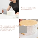 thumbnail of Intirilife 9-teiliges Set Küchenschaber und Tortenspatel aus Edelstahl zum Backen Dekorieren Verzieren