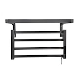 thumbnail of PURLINE Radiateur sèche-serviettes électrique avec étagère noir 55W NTW-09