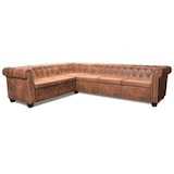 thumbnail of vidaXL Chesterfield hoekbank 6-zits kunstleer bruin