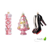 thumbnail of Christbaumschmuck Glas 13cm High Heels Figur Mundgeblasen & Handbemalt Weihnachtsbaum Anhänger Weihnachten Weihnachtsbaumschmuck Damen Schuhe Schwarz