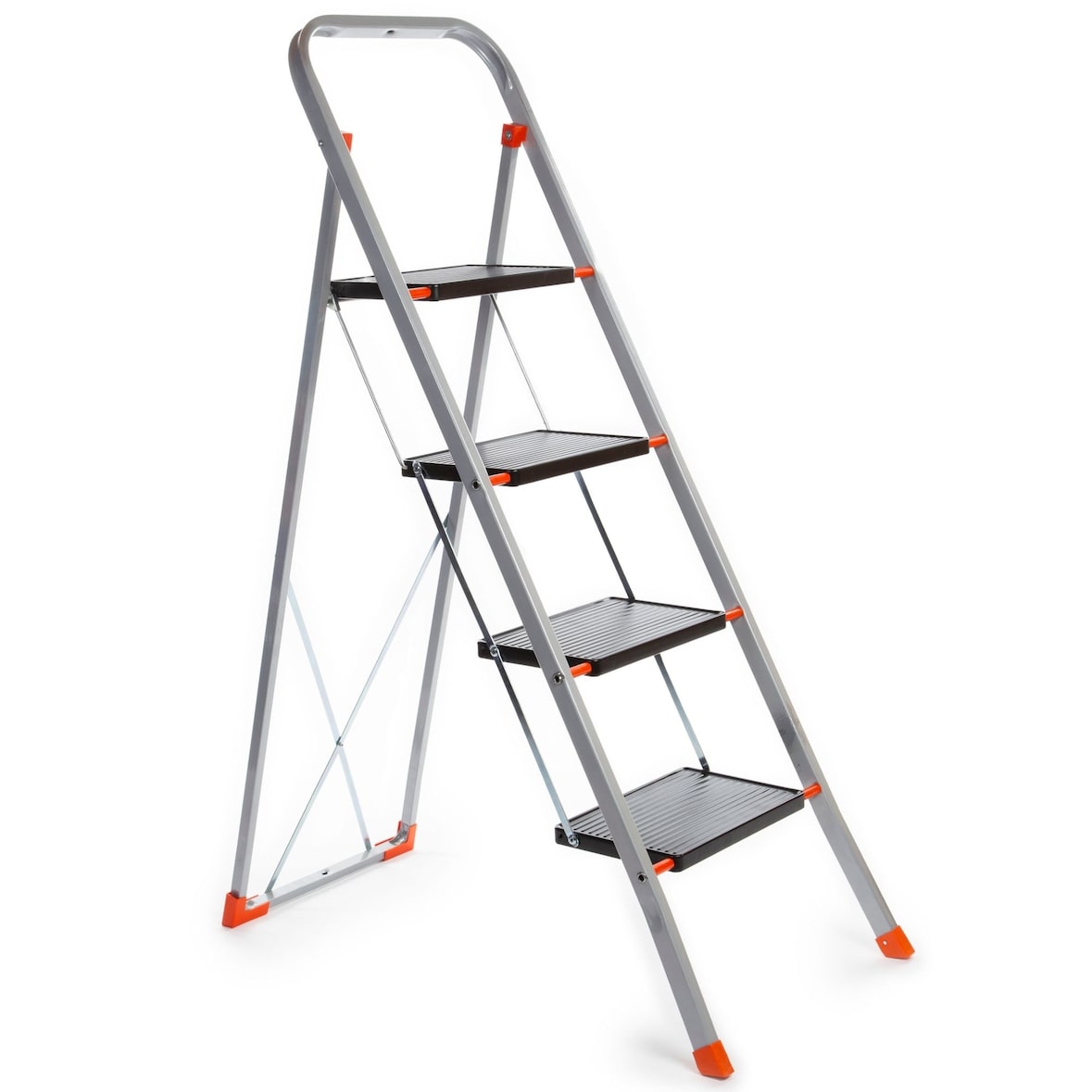 Toolland Trittleiter, 4 Stufen, klappbar