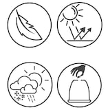 thumbnail of 3 Blumentöpfe 17-40cm Outdoor - Pflanzenkübel Blumenkübel außen Pflanzen Blumen Übertopf Pflanzentopf Pflanzgefäß für draußen Garten Deko Hellbraun