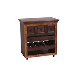 thumbnail of SIT Möbel Keukenwagen | 3 lades, plank voor 4 flessen, 1 dienblad | gerecycleerd afvalhout | bruin | B 78 x D 48 x H 85 cm | 05187-30 | Serie ALMIRAH
