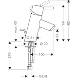 thumbnail of Hansgrohe TALIS S 70 Einhandmischer Waschtisch mit Ablaufgarnitur