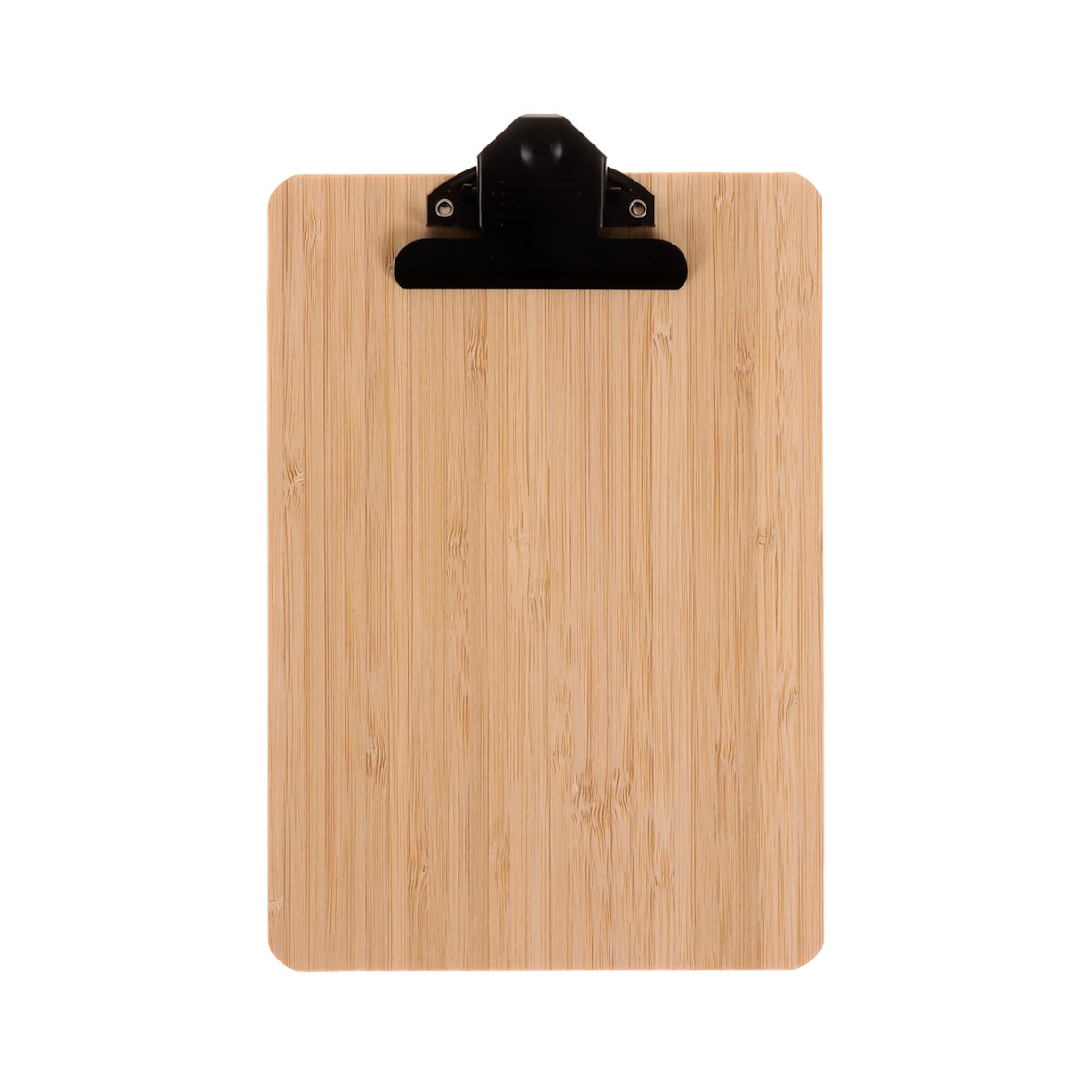 Europel Klemmbrett DIN A5 Hochformat Bambus 230x160x4mm - 12 Stück