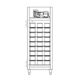 thumbnail of Skyrainbow Diepvrieskast voor ijs, roestvrij staal, 54 x 5 l ijsbakken, met turbofunctie