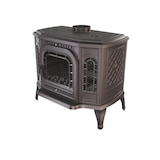 thumbnail of Estufa de leña independiente con apertura a la izquierda y CookTop - P7 (10,5 KW) ECO