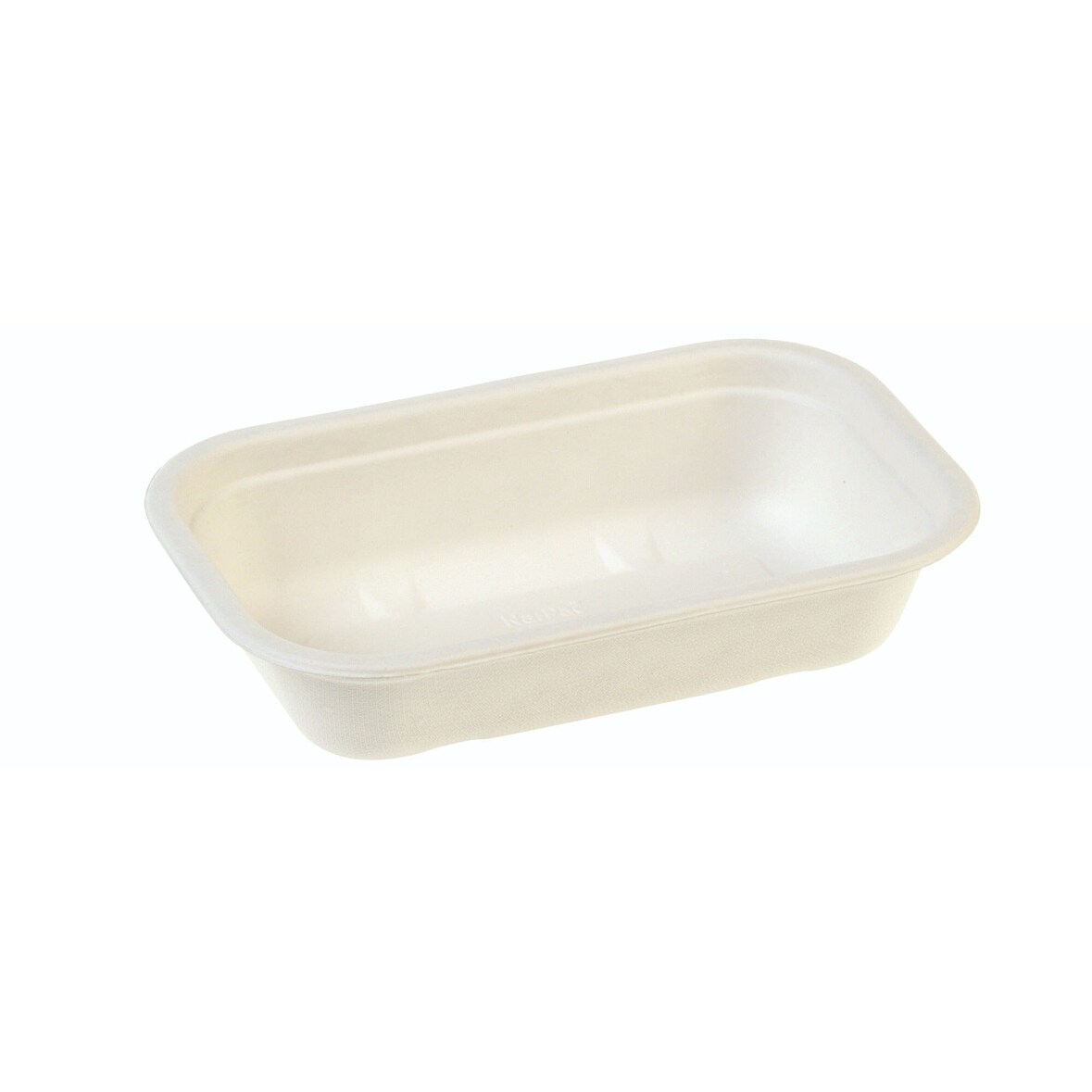 WISEFOOD 500 Stück - Zuckerrohr Schale rechteckig - 500ml -  205x130x45mm Bagasse