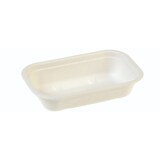 thumbnail of WISEFOOD 500 Stück - Zuckerrohr Schale rechteckig - 500ml -  205x130x45mm Bagasse