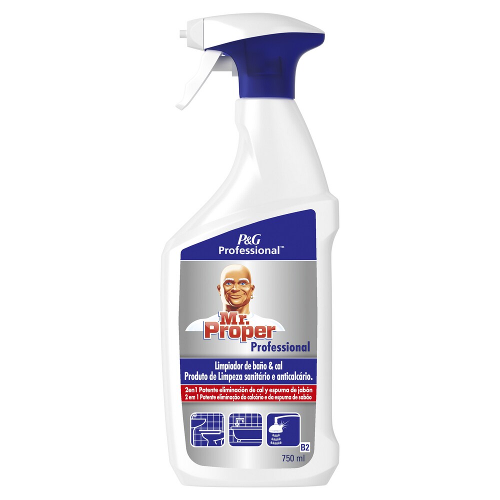 Limpiador desinfectante antical para baños Mr Proper 750ml Pulverizador