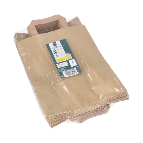 400 "Metro Professional" Tragetaschen, Papier 28 cm x 22 cm x 10 cm braun mit Tragegriff