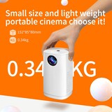 thumbnail of Videoprojecteur LED Portable 800 Lumens Idéal Pour Home Cinéma Blanc YONIS