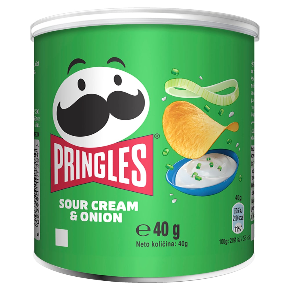 Pringles Chips Sour Cream & Onion 12 x 40g (480g)