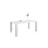 thumbnail of SalesFever Esstisch 180 x 90 cm | Hochglanz lackiert | MDF-Holz | B 180 x T 90 x H 76 cm | weiß