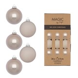 thumbnail of 36 Weihnachtskugeln Glas 4cm matt & glänzend Christbaumkugeln Weihnachtsbaumkugeln Weihnachten Christbaumschmuck Weihnachtsbaumschmuck Taupe