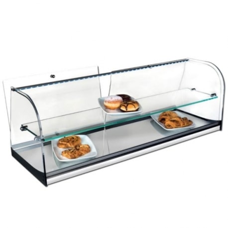 Vitrina neutra sobre mostrador - Modelo INOX VCLP