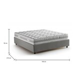 thumbnail of Dmora Doppelbett Gioia, Containerbett mit Stoffbespannung, 100% Made in Italy, Frontöffnung, mit Matratze Cm 140x200 enthalten, Grau
