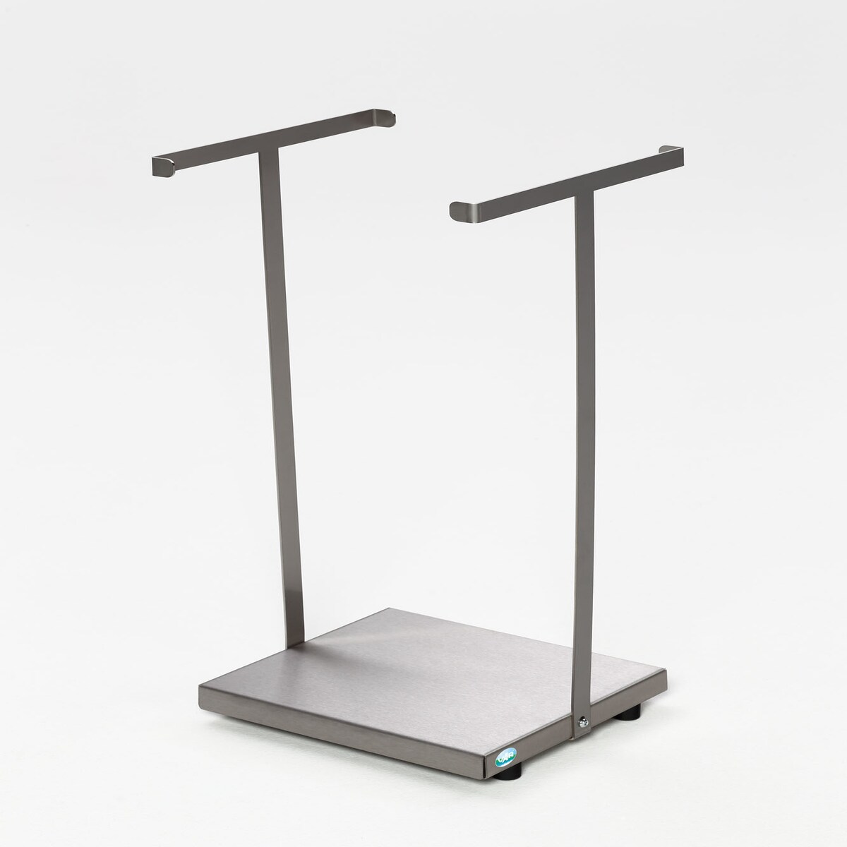 PROREGAL Robuster Abfallsammler ohne Deckel | Stationär | für 120 Liter Säcke | HxBxT 94x37x33cm | Edelstahl | Silber | Mülleimer Abfalleimer