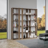 thumbnail of Kato E notenhouten open boekenkast