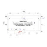 thumbnail of Tiefkühlzelle - 6,1 m³- 2,7 x 1,5 - Höhe 2,2 m - PREMIUM