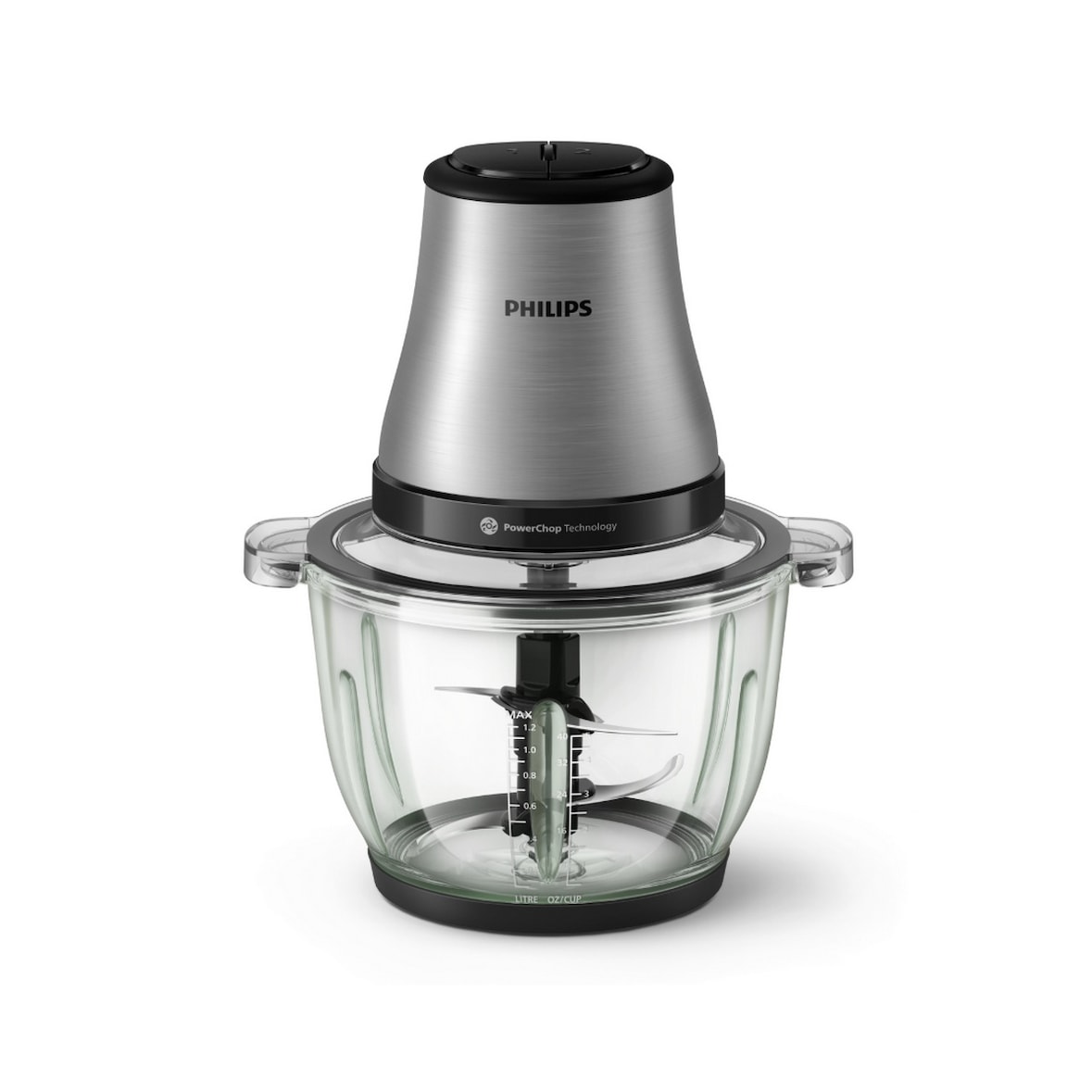 PHILIPS mini hachoir bol verre 2l 500w silver HR1503/00