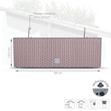 thumbnail of Prosperplast - RATO CASE W Balkonkasten - 58x18x19,5cm in Mokka farbe