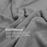 thumbnail of Kuscheldecke Mikrofaser Flausch 220x240cm - Silbergrau