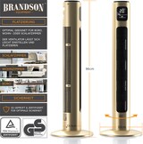 thumbnail of Brandson Turmventilator, GS, 60° Oszilation zuschaltbar, Standventilator, mobiler Lüfter, Säulenventilator 96 cm, Ventilator mit 3 Geschwindigkeiten