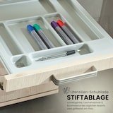 thumbnail of bümö Schreibtisch Schrank abschließbar, Schubladenschrank Holz in Buche, Container mit Schubladen - Schubladen Schrank Büro, Schreibtisch Container