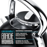 thumbnail of Arendo Wasserkocher 1,7 l, 2200 W, Edelstahl Retro Style Vintage, Überhitzung & Trockenkochschutz, schwarz