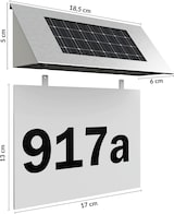 thumbnail of MONZANA® LED Hausnummer Solar beleuchtet Edelstahl Dämmerungssensor Beleuchtung Hausnummernleuchte Solarhausnummer